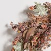Faux 24" Berry & Eucalyptus Semi-Wreath - Green/Brown - Safavieh - 3 of 3