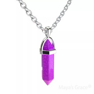 Maya's Grace Gem Stone Quartz Pendant Natural Crystal Necklaces for Women, Girls - 1 of 4