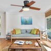Bella Depot 44" Modern Black Ceiling Fan with LED Light - 4 of 4