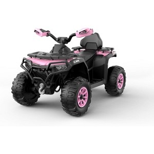 12V Electric Ride On Car for Kids 3-8 Years, 2 * 45W Motor, Remote Control, LED Lights, Music Player & Emergency Brake, & Big Kids - 1 of 1