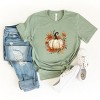 Simply Sage Market Fall Pumpkin Floral Short Sleeve Tee - 2 of 4