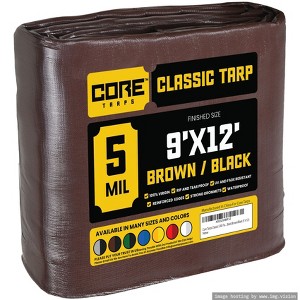 Core Tarps Heavy Duty 5 Mil Tarp Cover, UV Resistant, Rip Proof for Roof, Camping, Patio, Pool, Boat - 1 of 4