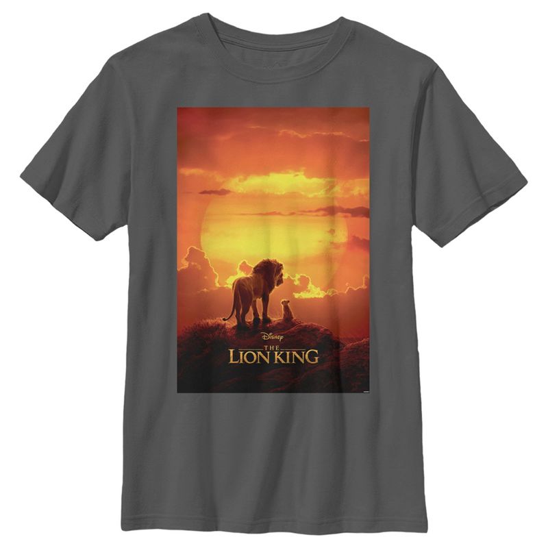 Boy's Lion King Pride Rock Movie Poster T-Shirt, 1 of 5