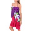 LA LEELA Women's Summer Bikini Wraps Beach Wrap Swimwear Cover up Skirt Bathing suit Swimsuit Sarong Coverups for Women One Size Multicolored, Floral - 2 of 4
