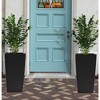 Gulches 22.6" Black Faux Rattan Square Planter with Automatic Watering System - Indoor/Outdoor, 2-Pack - 2 of 4