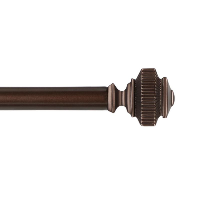 Exclusive Home Rockwell 1" Curtain Rod and Finial Set, 2 of 4