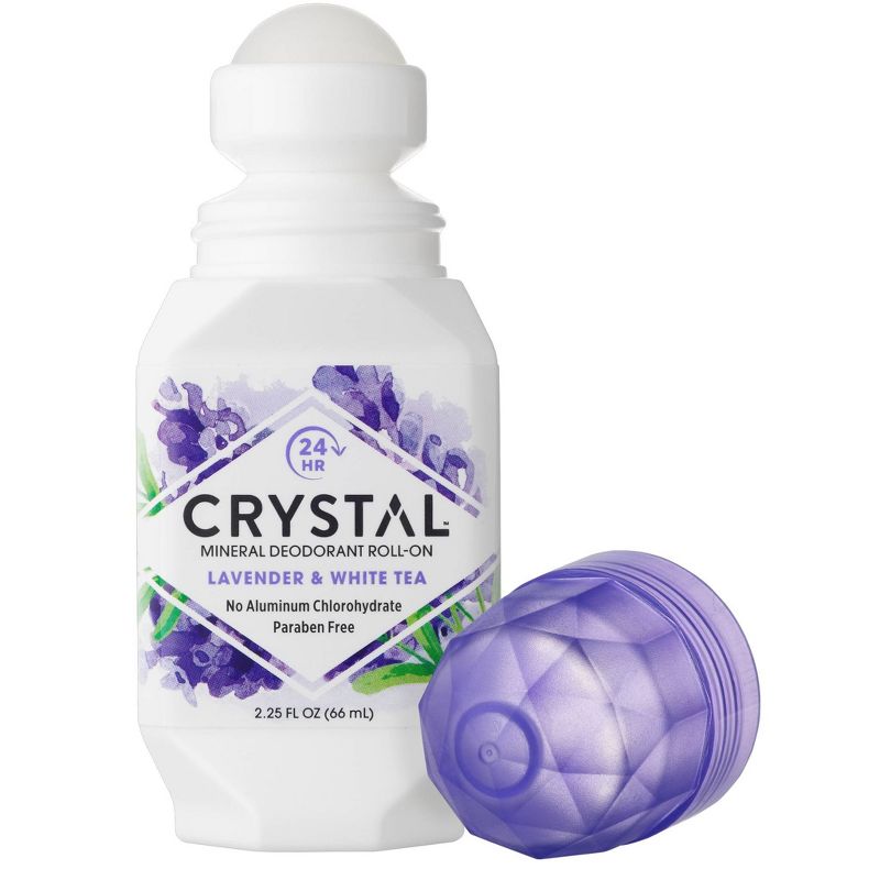 Crystal Mineral Roll-On Deodorant - Lavender &#38; White Tea - 2.25 fl oz/3pk, 3 of 10