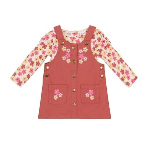 Little Lass Girls Twill 3 Piece Jumper Set - 1 of 1