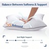 Standard Pillow Set of 2, Cooling Supportive Full - Size Pillows for Side Back Sleepers - 4 of 4