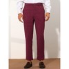 Lars Amadeus Men's Plaid Slim Fit Tapered Bargains Trousers - 2 of 4