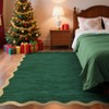 Modern Washable Rug Scalloped Rug with Non Slip Backing - 3 of 4