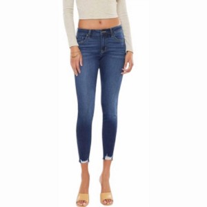 Women's Dia Distressed Ankle Skinny Jeans - KanCan - 1 of 4