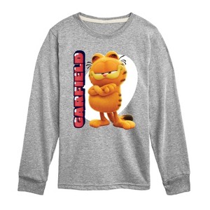 Boys' - Garfield - Garfield Movie Vertical Long Sleeve Graphic T-Shirt - 1 of 4