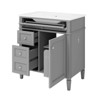 TUYOHW Bathroom Vanity with Top Sink, Modern Bathroom Storage Cabinet with 2 Drawers and a Tip-out Drawer, Single Sink Bathroom Vanity - 2 of 4