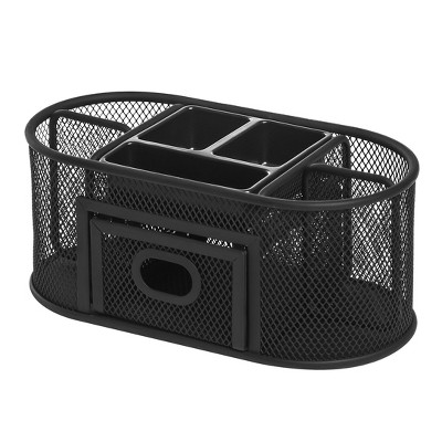 Lorell Mesh Organizer 4-3/5"x9-2/5"x3" Black 84240