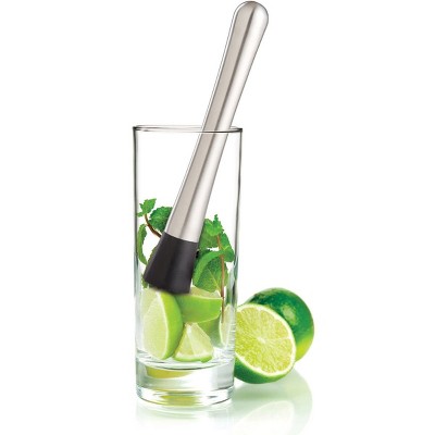HIC Kitchen 8-Inch Stainless Steel Drink Muddler
