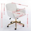 NicBex Adjustable Office Chair with Golden Metal Base,Modern Computer Chair,Swivel Upholstered Desk Chair for Adult, Student - 3 of 4