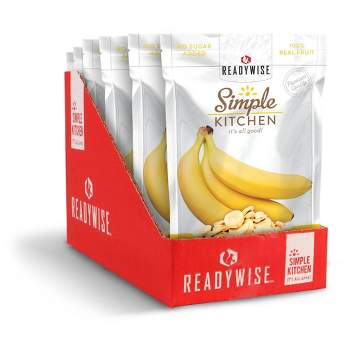 Wise Company Vegan Gluten Free Dehydrated Sliced Bananas - 6.4oz/4ct