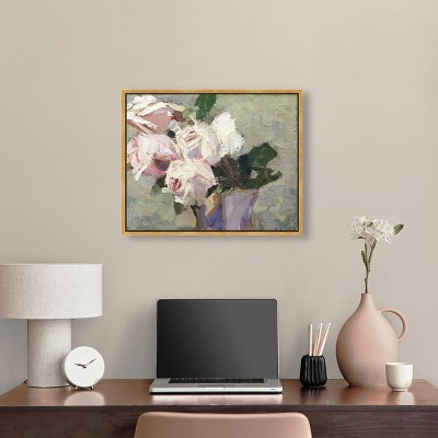 Art Remedy Blooming Vase Chic Farmhouse Wall Art Framed