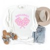 Simply Sage Market Women's Garment Dyed Graphic Sweatshirt Pickleball Flowered Paddles - XL - White - 2 of 2