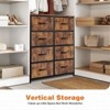 Dresser for Bedroom, Drawer Dresser Organizer Storage with 8 Drawers, Chest of Drawers with Fabric Bin, Wood Top for Bedroom, Entryway - 3 of 4