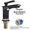 Aquaterior® Simple 1 Hole Bathroom Square Faucet Undermount Sink Cold & Hot Water ORB DIY Oil Rubbed Bronze - 3 of 4