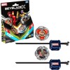 Beyblade X Marvel Collab Iron Man 4-80B vs. Thanos 4-60B Multipack Includes 2 Right-Spin Tops & Launchers – Great For Any Marvel Fan - 4 of 4