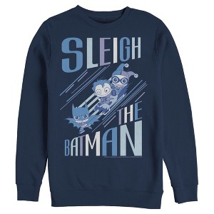 Men's Batman Christmas Sleigh the Hero Sweatshirt - 1 of 3