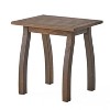 MAYEERTY 1 Pack Acacia Wood Outdoor Accent Side Table, Modern End Table for Patio, Backyard, Pool Deck - 2 of 4