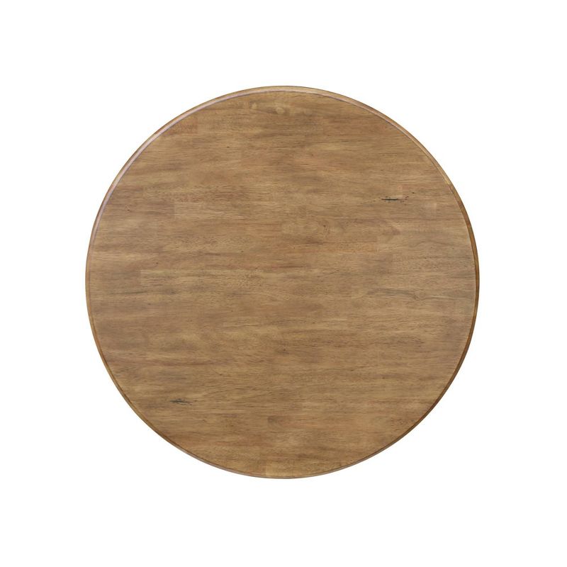 Madeline Round Top Pedestal Table Hickory Brown - International Concepts, 5 of 8