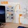 Multi Plug Outlet Splitter, Surge Protector 4 Outlets Extender with 3 USB Ports (2 USB C), 3 Sided Multiple Plug Expander 900J, Home Office Hotel - 3 of 4