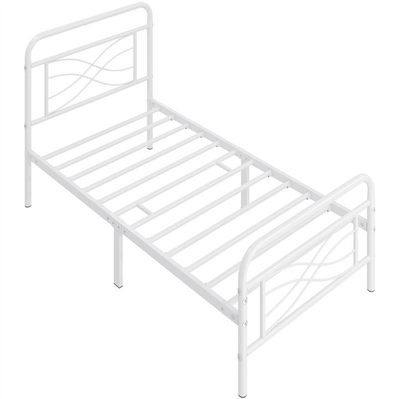 Yaheetech Vintage Metal Bed Frame with headboard, 1 of 12