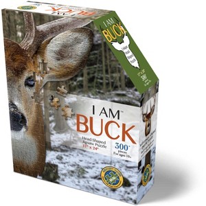 Madd Capp Puzzles: I AM Buck - 300 Pieces - Animal Shaped Jigsaw Puzzle - 1 of 3
