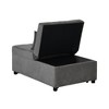4 in 1 Adjustable Footstool Bed Stool Guest Sofa Chair, Modern Sleeper Sofa Guest Bed - 4 of 4