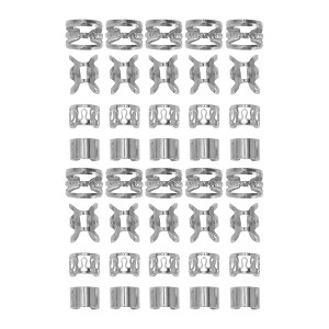Unique Bargains Hollow 4 Styles Hair Cuffs Dreadlock 40 Pcs - 1 of 4