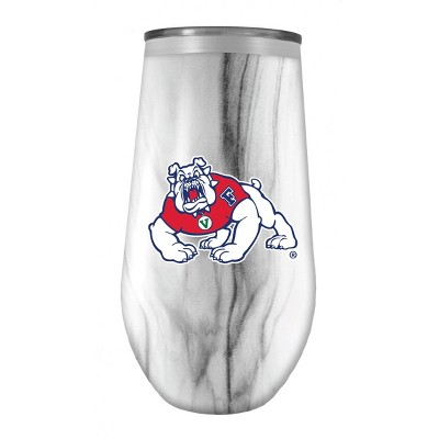 NCAA  Fresno State Bulldogs 16oz Marble Tall Stemless Stainless Steel Tumbler