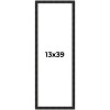PosterPalooza | 13x39 Thin Barnwood Picture Frame, UV Acrylic, 2 Finishes - Grey and Black - 2 of 4