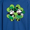 Men's - Disney - Mickey Minnie Shamrock Long Sleeve Graphic T-Shirt - 2 of 4