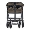 Racxily Collapsible Folding Outdoor Utility Wagon, Heavy Duty Wagon Grocery Cart, for Camping Shopping Sports Gardeing Fishing Supports 225lbs - 3 of 4