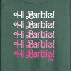 Women's - Barbie - Hi Barbie Stacked Lightweight French Terry Wide Neck Long Sleeve Shirt - 2 of 4