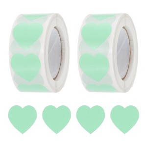 Unique Bargains Self-Adhesive Heart Decorations Stickers for Envelope Wedding 1000 Pcs - 1 of 4