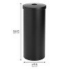 mDesign 3-Roll Steel Toilet Paper Storage Holder with Lid Matte Black (25975) - 2 of 4