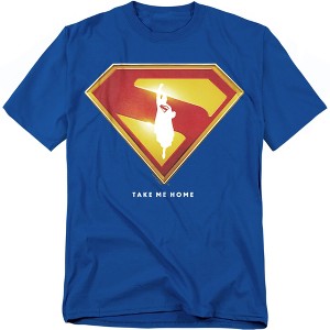Men's Superman Take Me Home Shield T-Shirt - 1 of 4