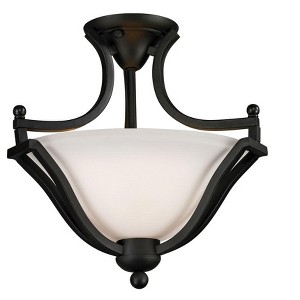 Z-Lite Lagoon 2 - Light Semi-Flush Mount in  Matte Black - 1 of 1
