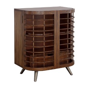 Treasure Trove Accents 2 Door Manchester Cabinet with Drawer Brown: Mango Wood, Divided Storage, Adult Assembly Required - 1 of 4