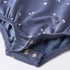 Baby Boys' Mushroom Sweatshirt Romper - Cloud Island™ Navy Blue - 4 of 4