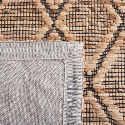 Natural Fiber Geometric Patterned 8' x 10' Wool Area Rug