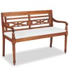 vidaXL Patio Furniture Set Set of 4 Brown Teak Wood Medium Durable - 4 of 4