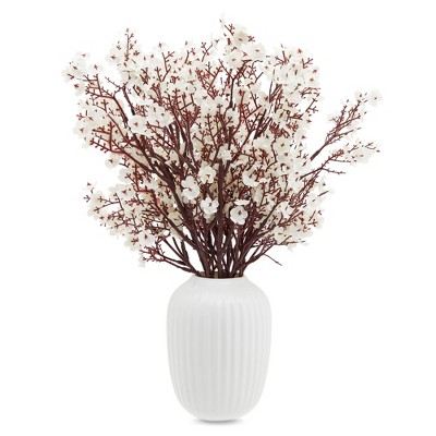 Stockroom Plus 6 Pack Silk Artificial Baby's Breath Flowers with Stem, Babies Breath Faux Flower Bouquet, Fake Floral Arrangement for Table, 20 inch,