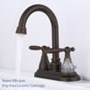 Gulches Modern Bathroom Faucet, Oil Rubbed Bronze 360° High Arc Swivel Spout, 4-inch Centerset Lavatory Faucet (Drain Not Included) - 2 of 4